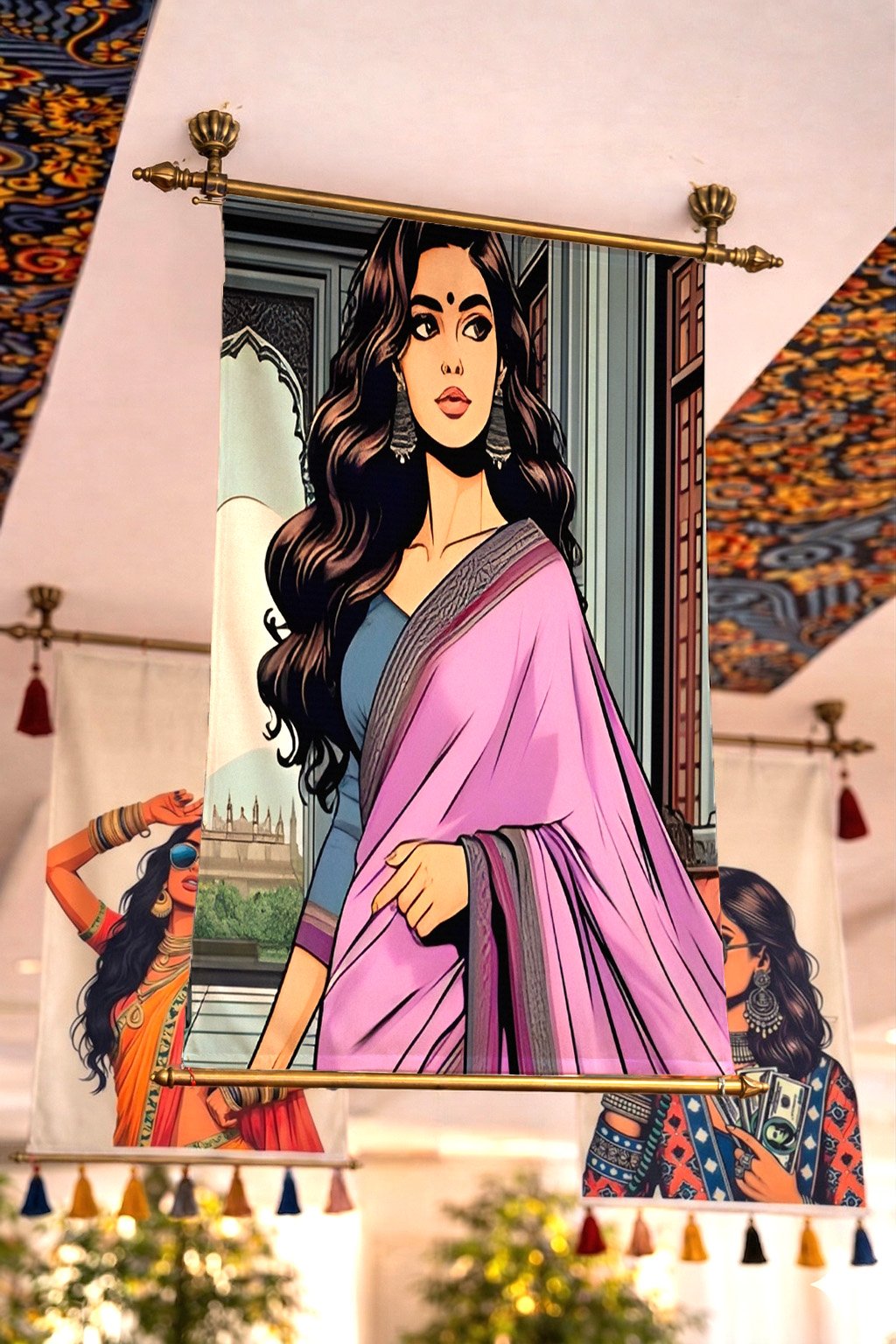 Event hanging fabric